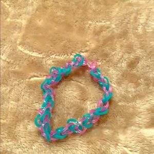 Rubber band bracelet.